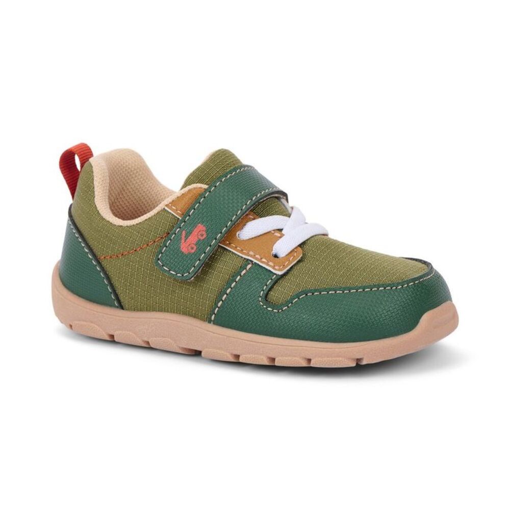 See Kai Run Basics Toddler Tenny Sneakers - Olive Green 8T
